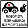 Adesivos Motorista Recém habilitado