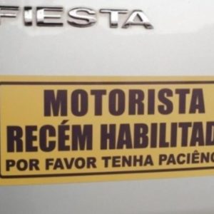 Adesivos Motorista Recém habilitado