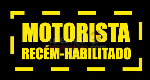 Adesivos Motorista Recém habilitado