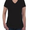 Camiseta feminina gola V