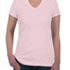 Camiseta feminina gola V